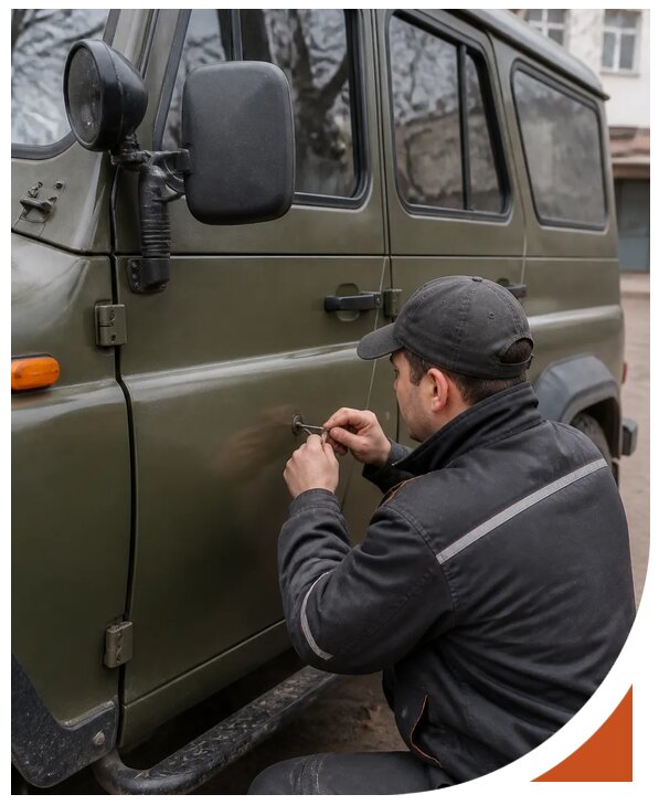 Профессиональное вскрытие автомобиля УАЗ без повреждений в Анапе